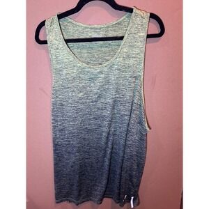 BCG Running Tank Top Mens 2XL Green Heathered Excellent Racerback Space Dye